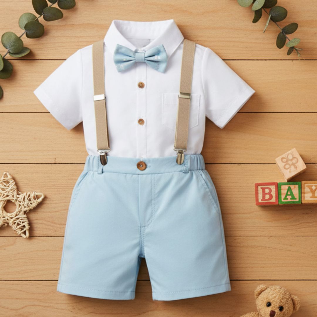 Conjunto com suspensórios