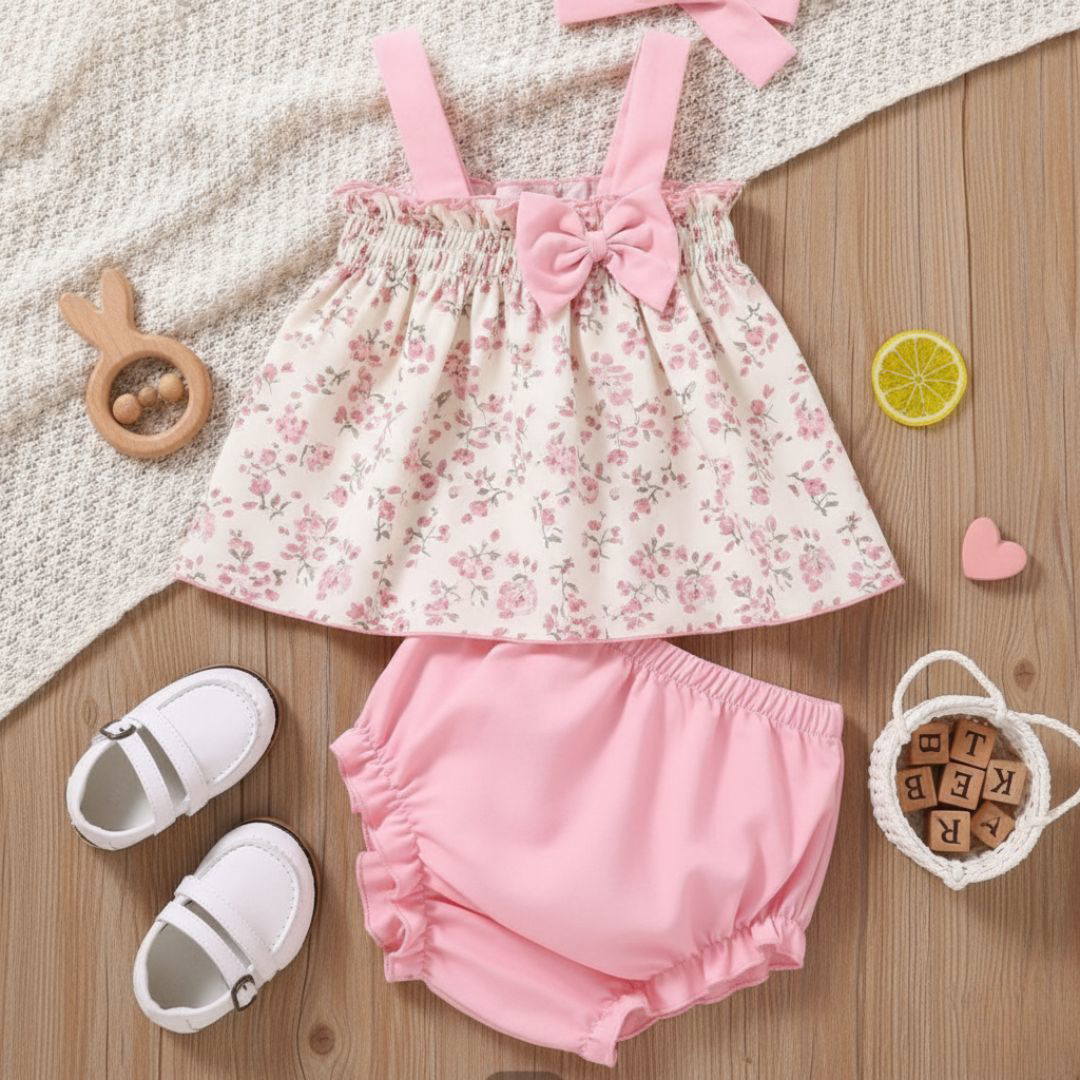 Bata floral com short